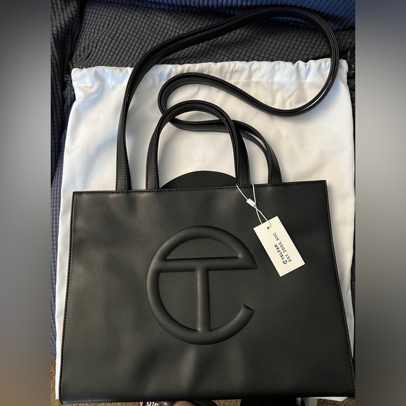 Telfar Handbags - Telfar Medium Shopper Shoulder Bag in Black - Trending, Trendy, Unisex